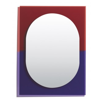 Miroir medium Wander – Violet / rouge brun