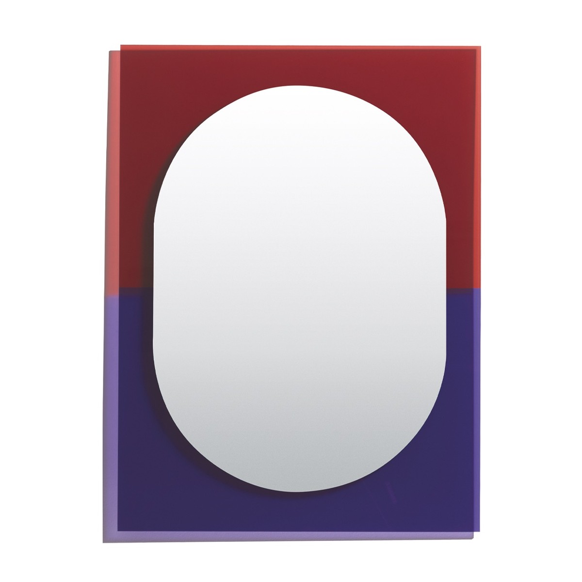 Miroir medium Wander – Violet / rouge brun
