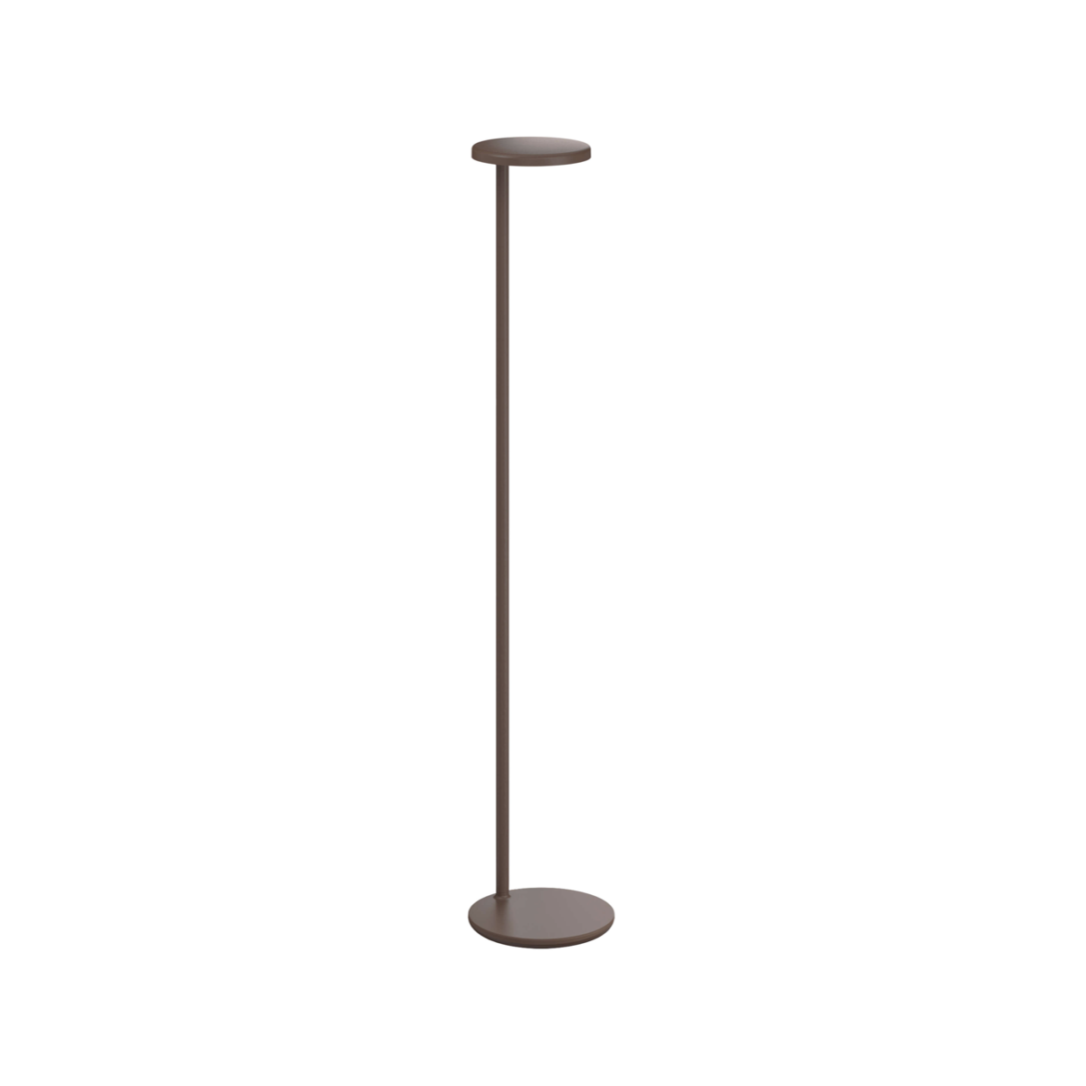 Lampadaire Oblique – marron mat – avec chargeur induction