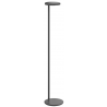 Oblique floor lamp – anthracite matte – with induction chager